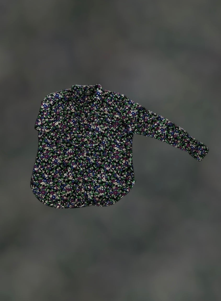 RALPH LAUREN Women LONG SLEEVE FLORAL BLOUSE